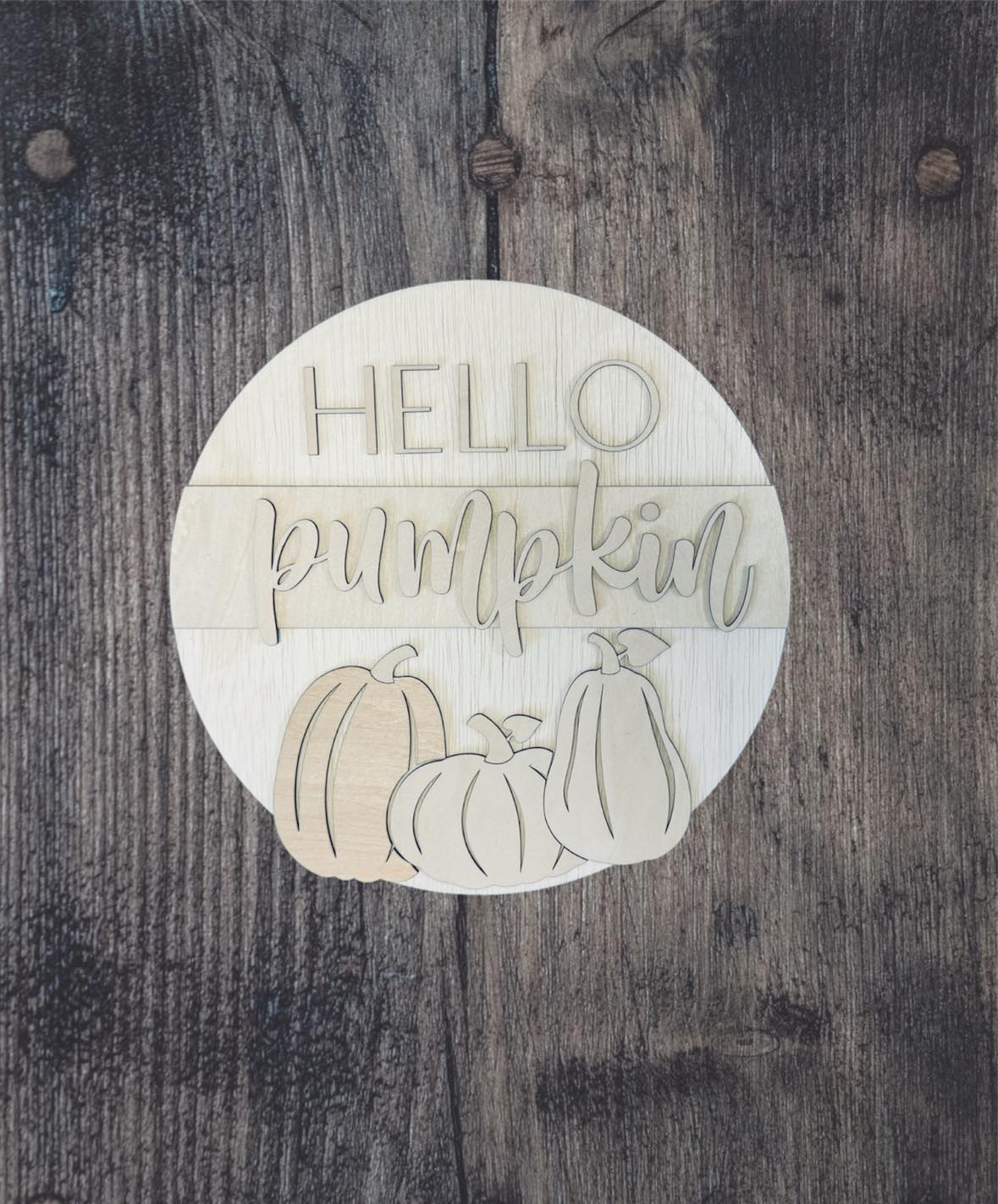 Hello Pumpkin Round