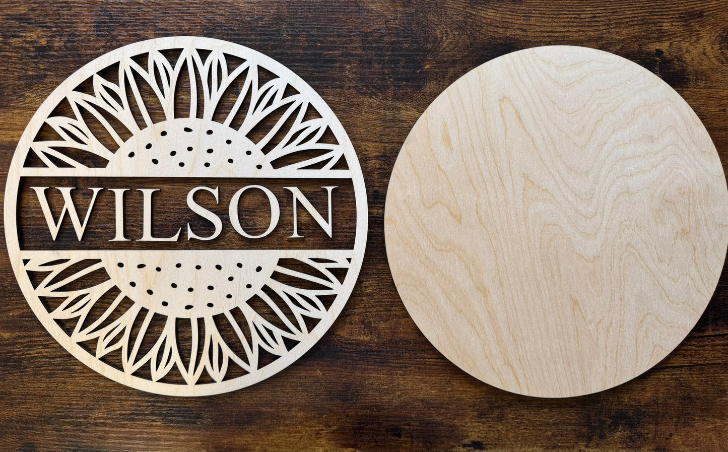 Personalized Sunflower Name Sign