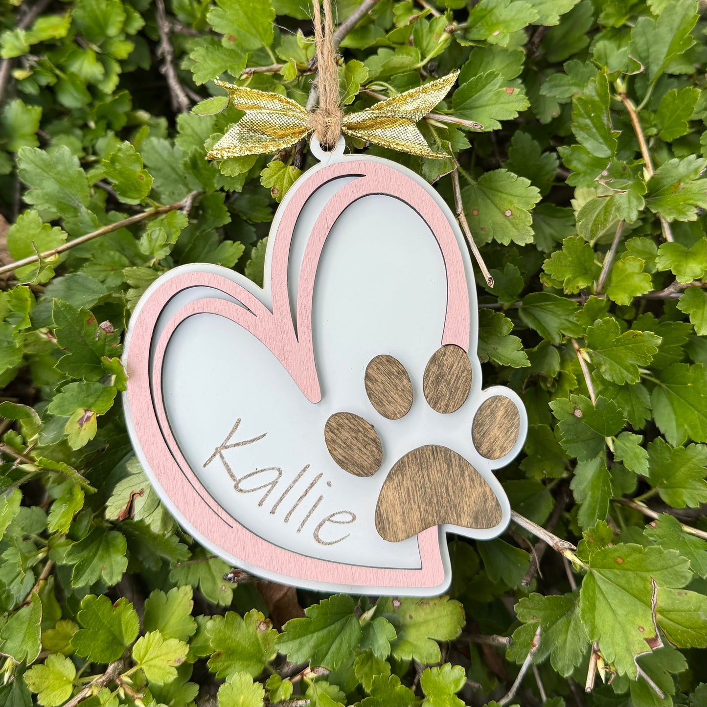 Paw Heart Ornament