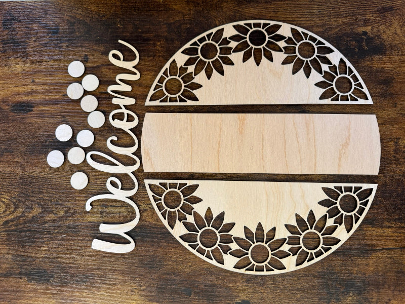 Sunflower Welcome Round