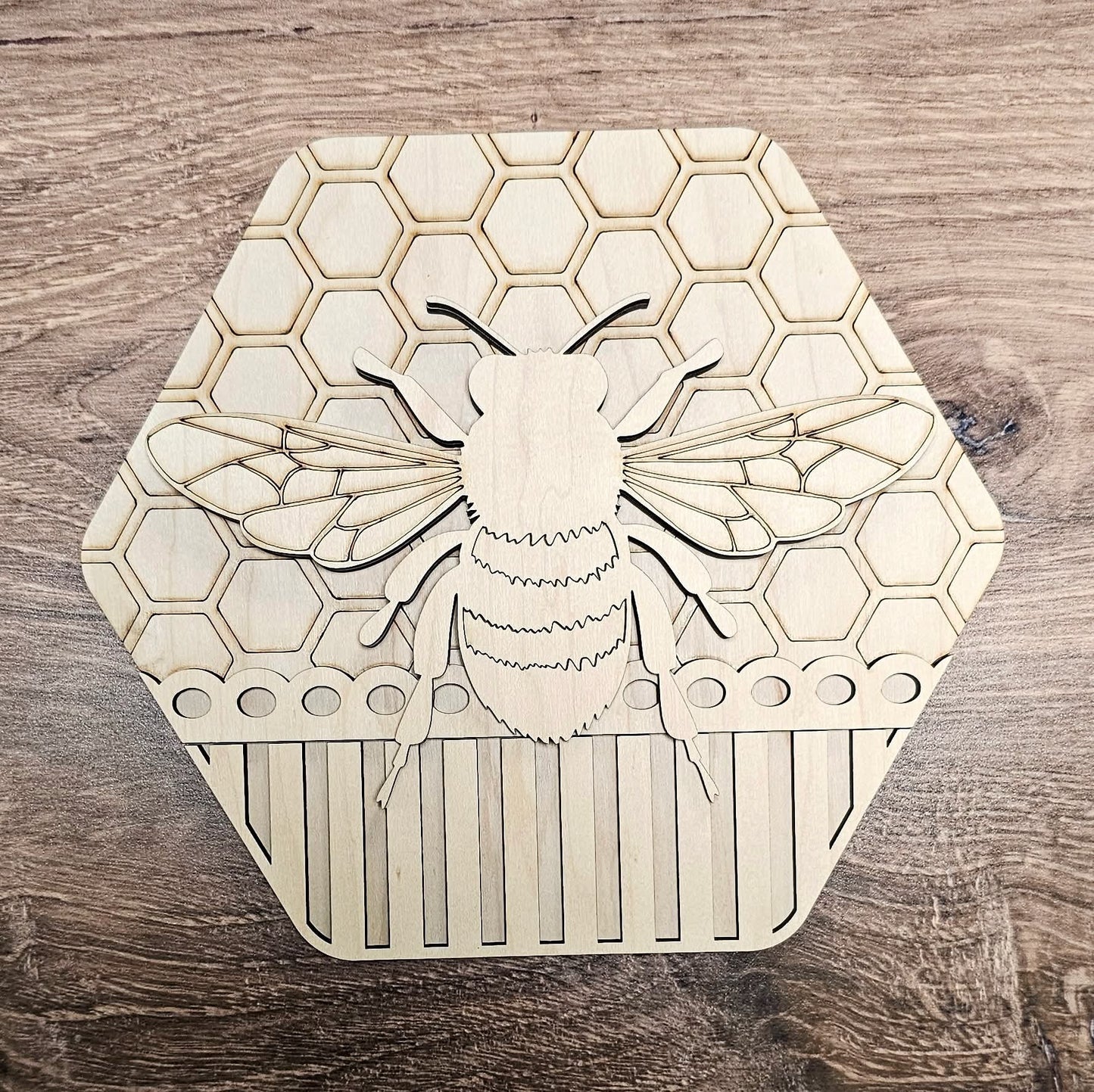 Honeycomb Bee Hexagon