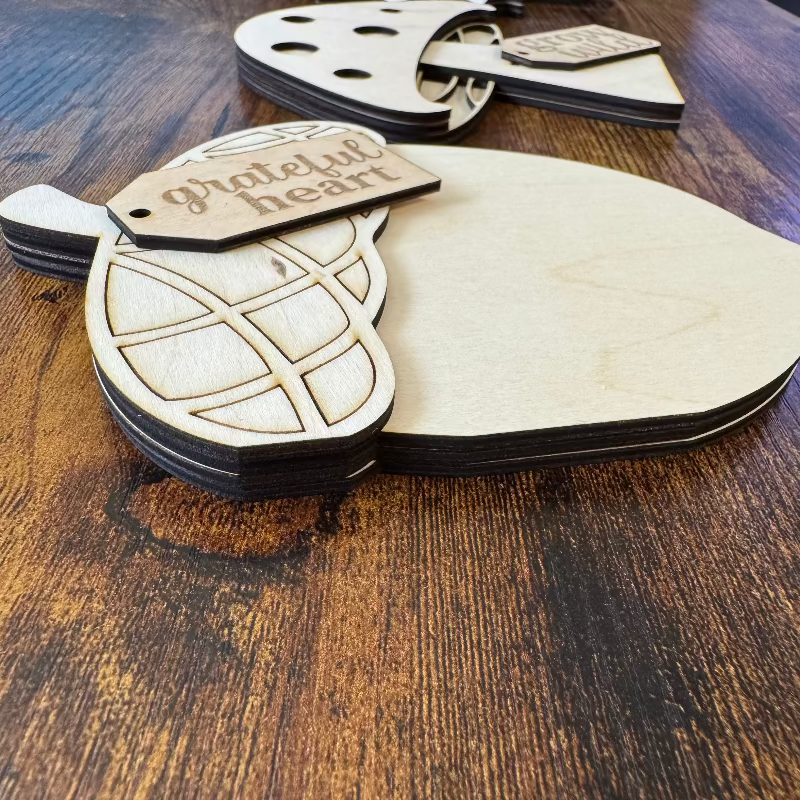 Wooden fall themed chunky shelf sitter DIY kit