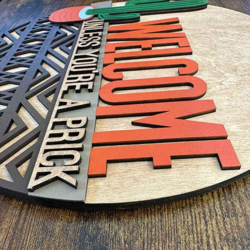 Snarky Cactus Welcome Round